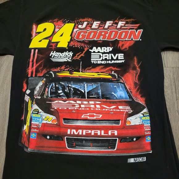 NASCAR Jeff Gordon #24 Chevy Impala Shirt Front And Back Graphic NM Size Medium - Picture 8 of 10